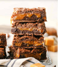 Load image into Gallery viewer, Loaded Chocolate Fudge Brownies - Salted Caramel
