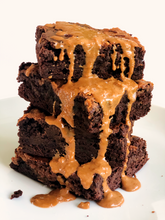 Load image into Gallery viewer, Loaded Chocolate Fudge Brownies - Salted Caramel
